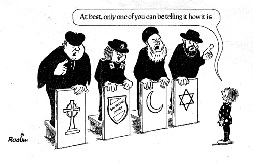 Abrahamic religions cartoon