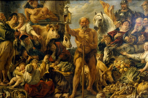 painting of diogenes