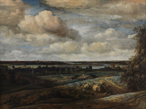 Philips Koninck Dutch Panorama Landscape with a Distant View of Haarlem