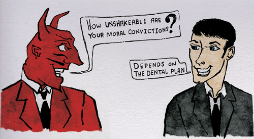 Moral Decision-Making for a Job Search