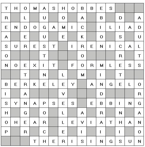 Crossword Solution