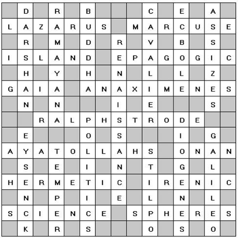 Crossword Solution