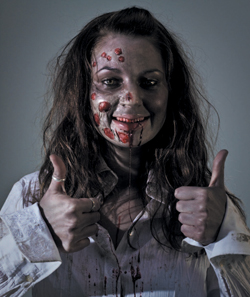 zombie thumbs up